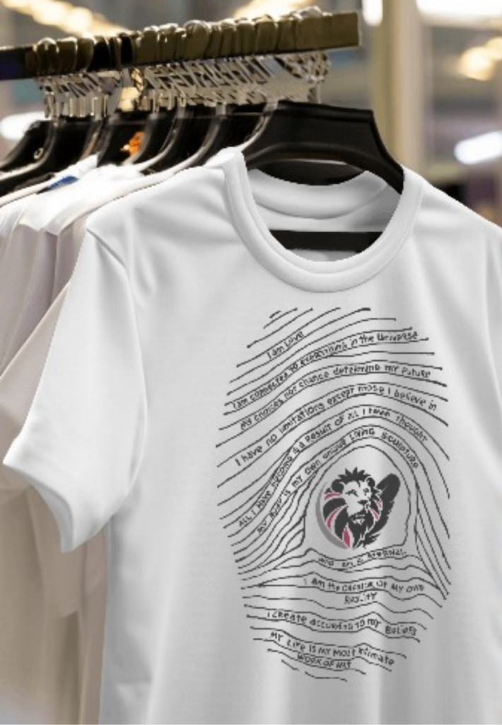 The finger print t shirt x2