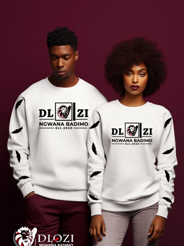 His & Hers 2nd Anni Feather Print Sweater