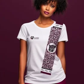 Leopard Doek Wrap Tshirt